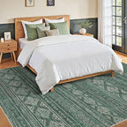 Nakagishi Area Rugs 9x12 Living Room: Washable Boho Large Neutral Modern Soft - Image 5