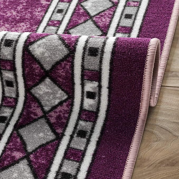 Antep Rugs Alfombras Modern Bordered 8x10 Non-Skid Low Profile Pile Rubber - Image 7