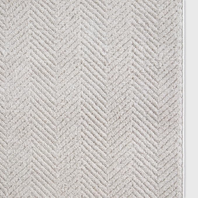 Well Woven Custom Size Hallway & Stair Runner- Harlow Pompeii Ivory 27 Inches - Image 3