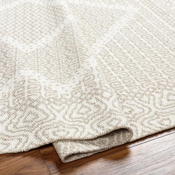 Mark&Day Wool Rugs, 9x12 Nishnabotny Cottage Medium Beige Area Rug, Bedroom or - Image 5