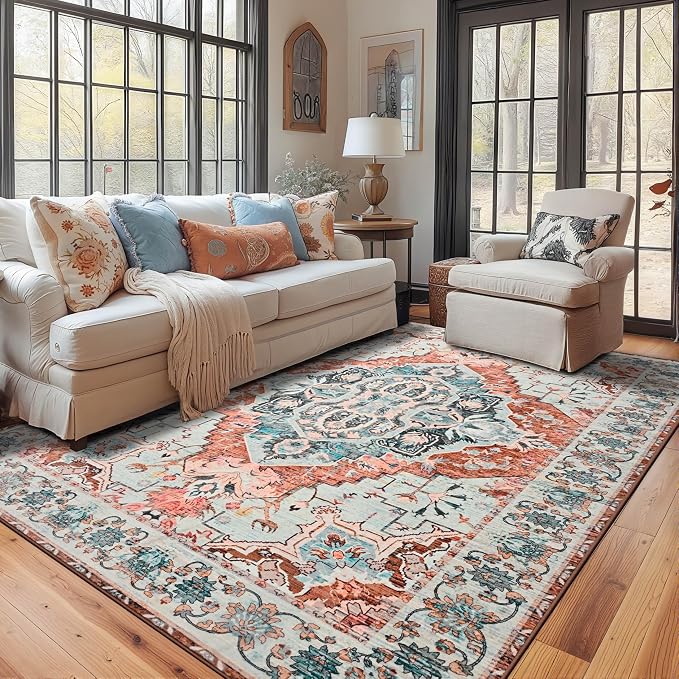 YJ.GWL Area Rugs for Living Room 4x6 Machine Washable Rugs for Bedroom - Image 3