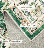 zesthome 9x12 Area Rugs, Stain Resistant Washable Rug, Ultra-Thin Rugs - Image 4