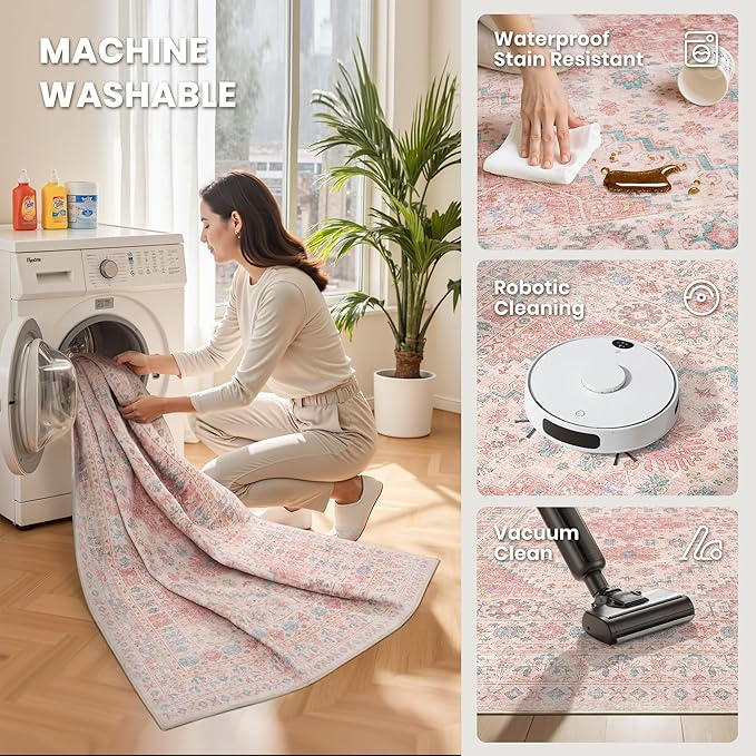 zesthome Pink Rug - Image 5