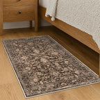 KILOCOCO Small Area Rug 2x3 Entryway Rugs Washable Rug Printed Vintage Floral - Image 3