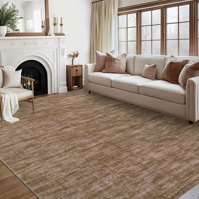 RUGSREAL Living Room Area Rug 10x13 Modern Solid Color Large Bedroom Rug - Image 9