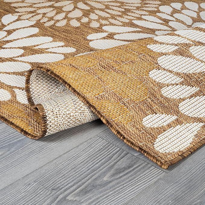 Beverly Rug Outdoor Rug 6x9 Modern Exotic Tropical Leaf Area Rugs - Image 4