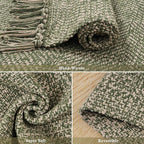Collive Kitchen Runner Rug 2' x 4.3', Hand-Woven Cotton Reversible Washable - Image 2