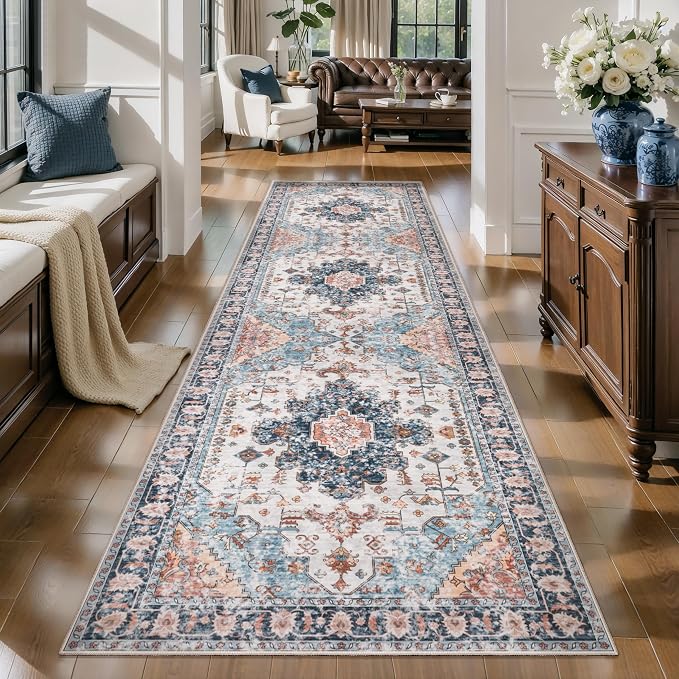 Tangsoo 3x8 Runner Rug for Hallway Long Washable Hallway Runner Rugs, Non Slip - Image 2