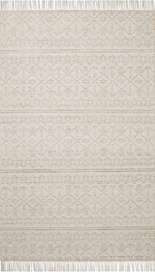 Loloi Angela Rose Rivers Collection RIV-03 Sand/Ivory 7'-9" x 9'-9" Reversible - Image 3