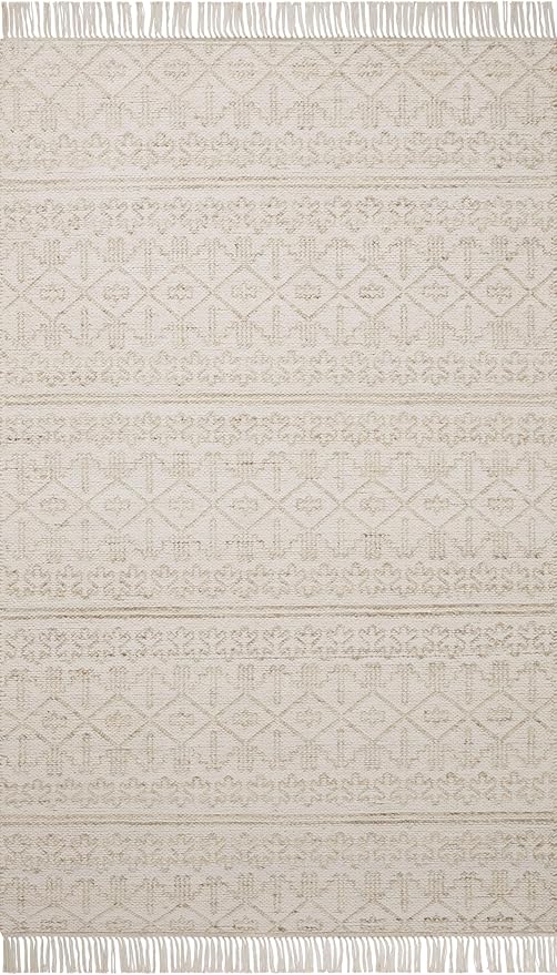 Loloi Angela Rose Rivers Collection RIV-03 Sand/Ivory 3'-6" x 5'-6" Reversible - Image 3