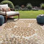 Beverly Rug Outdoor Rug 8x10 Modern Exotic Tropical Leaf Area Rugs - Image 3