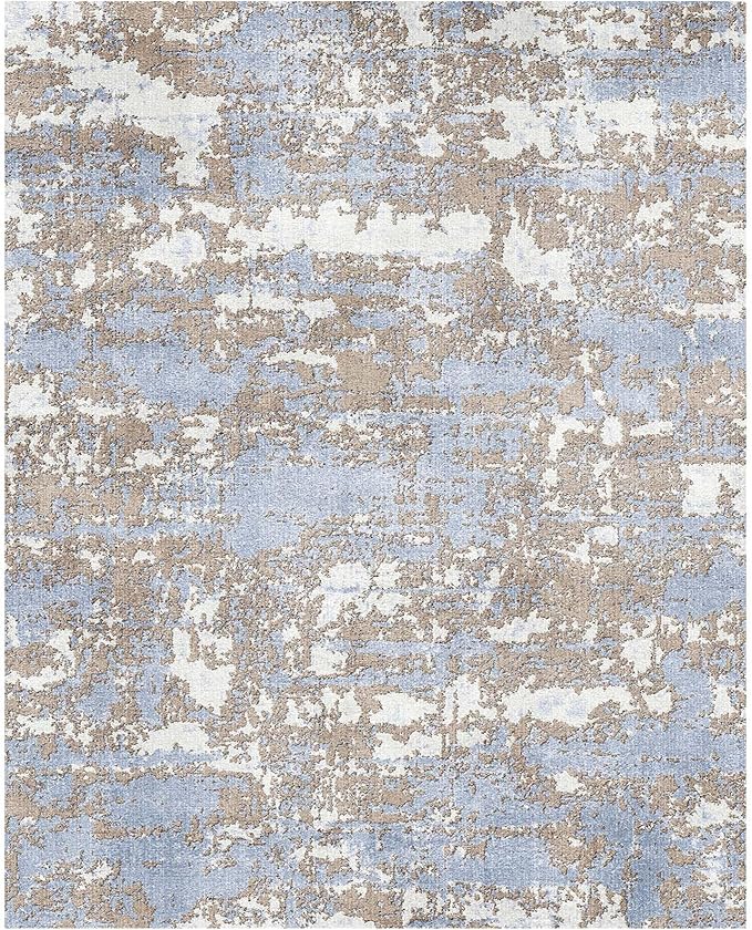 WITSHOCK 8x10 Area Rugs for Living Room: Washable Abstract Large Rug for Dining - Image 9