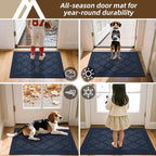 COSY HOMEER Non-Slip Door Mat 32"x48", Entryway Rugs Low Profile Absorbent Dirt - Image 8