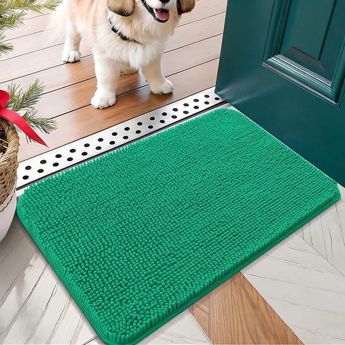 OLANLY Dog Door Mat for Muddy Paws 24x16, Absorbs Moisture and Dirt, Absorbent by OLANLY