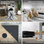 Bloom Rugs Washable Non-Slip 8' x 10' Rug - Image 4