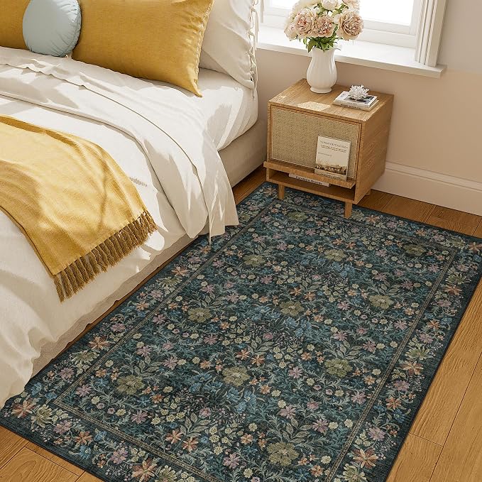 DUKINO 4x6 Rugs for Living Room, Lightweight Non Slip Washable Rug - Image 7