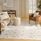 Nourison Nordic Ivory Beige 8' x 10' Scandinavian Area Rug - Image 2