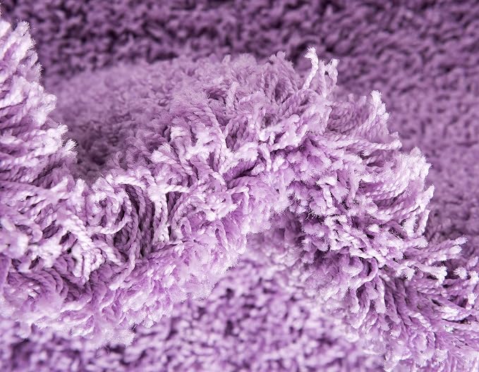 Unique Loom Solid Shag Collection Area Rug - Image 10