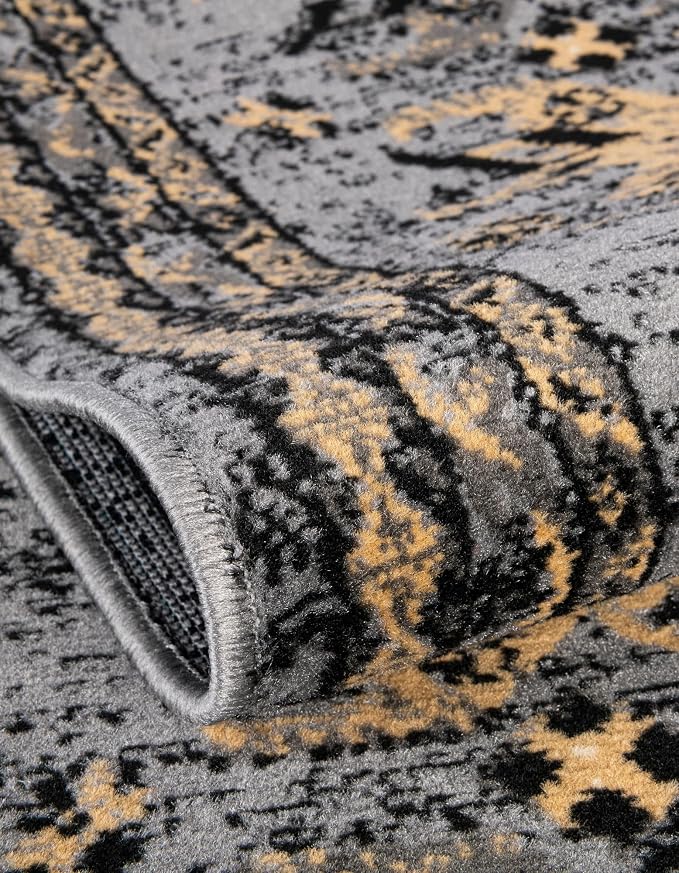 Unique Loom Taftan Collection Border Geometric Tribal Inspired Design Area Rug - Image 6
