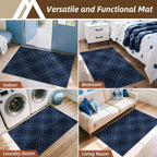 COSY HOMEER Plaid Door Mat 24" x 36", Dirt Trapper Entryway Rugs, Non-Slip - Image 8