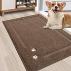BEQHAUSE Dog Door Mat for Muddy Paws 24"x36" Dirt Trapper Absorbent Doormat Non - Image 9