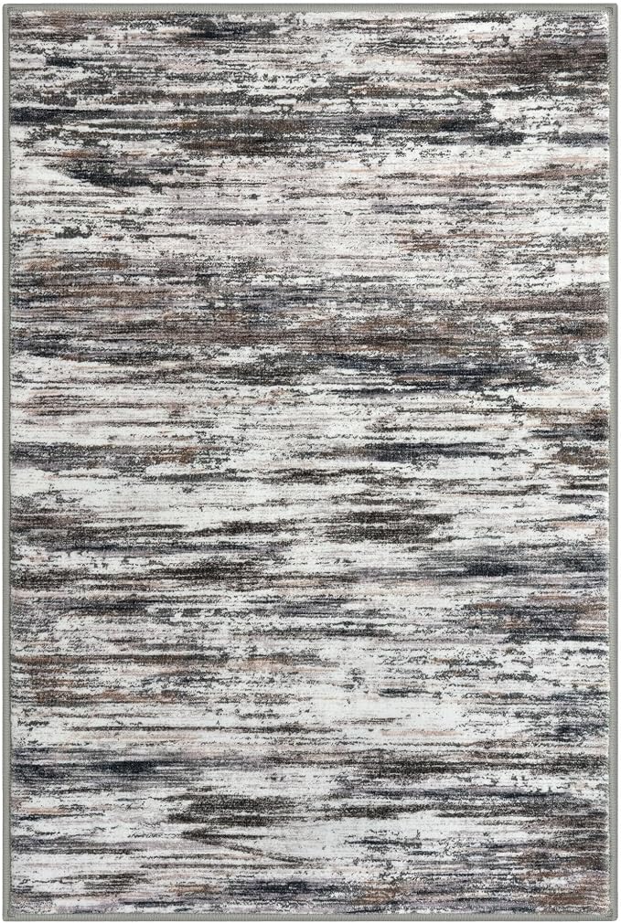 2x3 Modern Abstract Rug for Entryway, Washable Non-Slip Kitchen Rugs, Low-Pile - Image 8