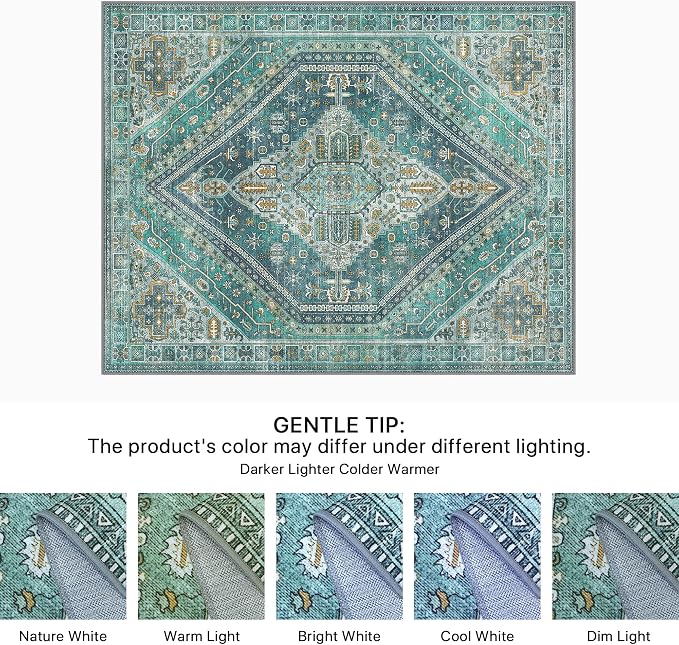 Bavni Washable Rug 8x10 Area Rug - Image 5