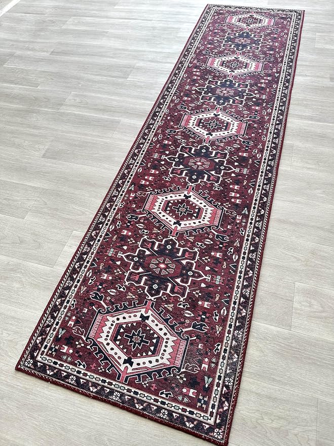 Fame Living Washable Area Rug, Modern Farmhouse, Distressed, Traditional - Image 8