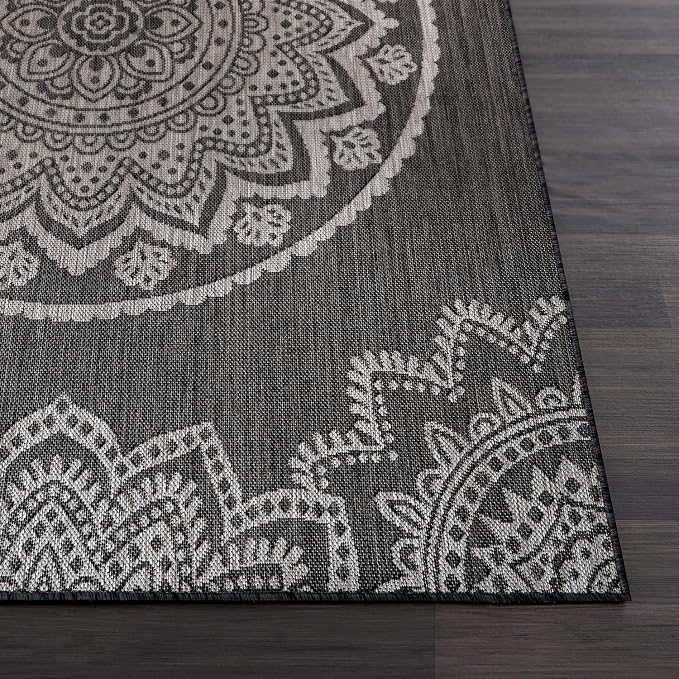 CAMILSON Outdoor Rug 8x10 Modern Area Rugs - Image 4