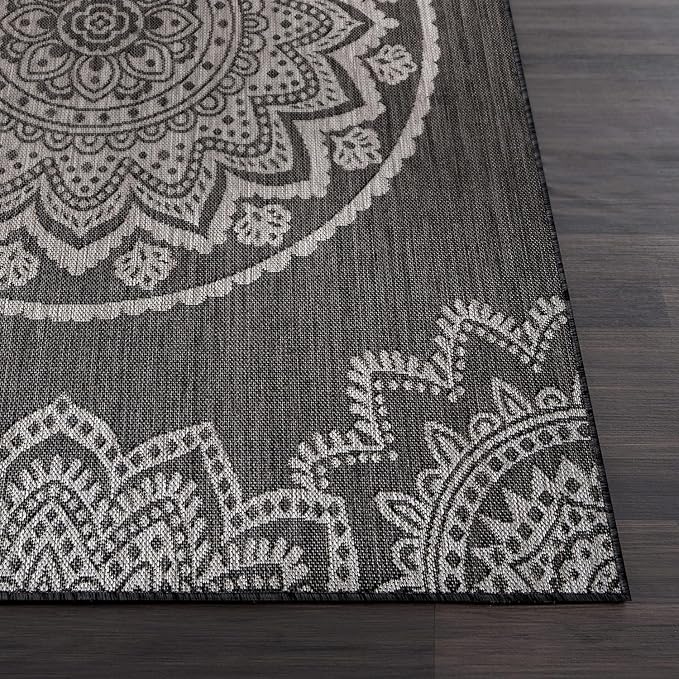 CAMILSON Outdoor Rug 5x7 Modern Area Rugs - Image 3