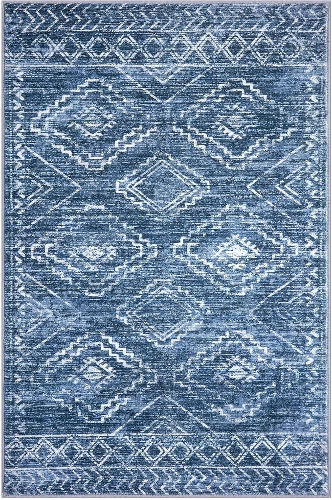 KILOCOCO Boho Entryway Rug 3x5 Area Rug Washable Non Slip Printed Throw Rugs - Image 9