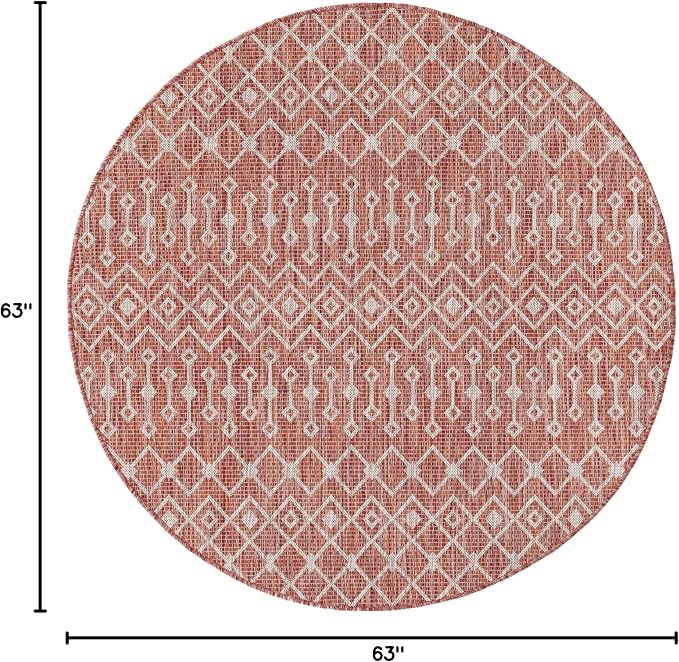 Unique Loom Outdoor Trellis Collection Area Rug - Image 2