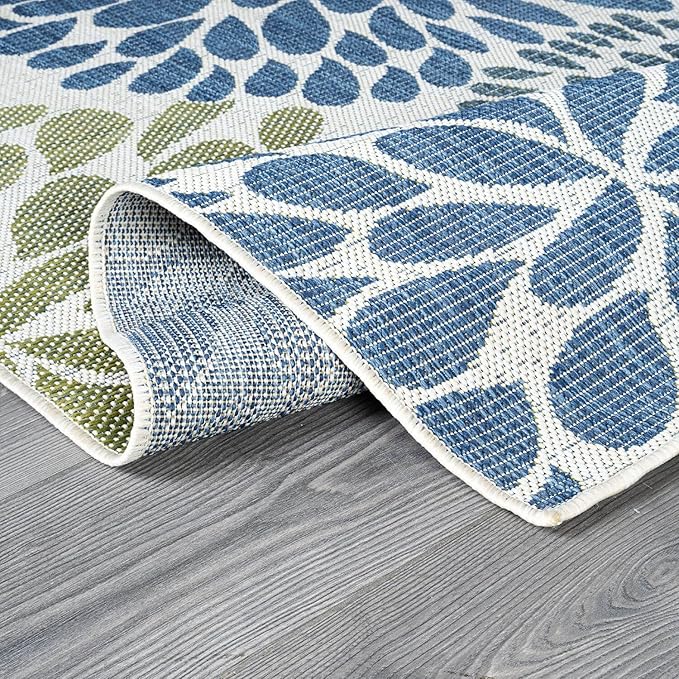 Beverly Rug Outdoor Rug 8x10 Modern Exotic Tropical Leaf Area Rugs - Image 4