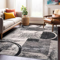 Rugshop Contemporary Circle Design Area Rug, Fade-Resistant Carpet by Rugshop