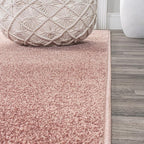 JONATHAN Y Haze Solid Low-Pile Pink Indoor Area Rug 12x15, Minimalist, - Image 11