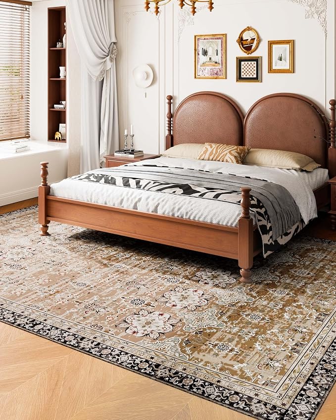 VEVOR 9 x 12 ft Area Rug Large Washable Rug Non-Slip and Tear-Resistant Soft - Image 4