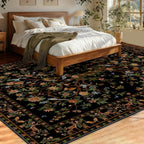 8x10 Area Rugs for Living Room, Machine Washable Non-Slip Carpet, Boho Floral - Image 3