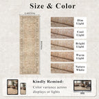 2.6x8 Runner Rug for Hallways Vintage Distressed Non Slip Long Carpet Floral - Image 2