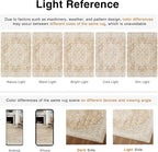 HUGEAR Entryway Machine Washable Area Rugs 2x3 Vintage Beige Brown Small - Image 8