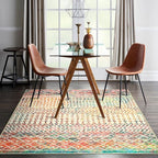 Moroccan Living Room Rugs, 5x7 Soft Bohemian Distressed Non-Slip Large Rug - Image 2