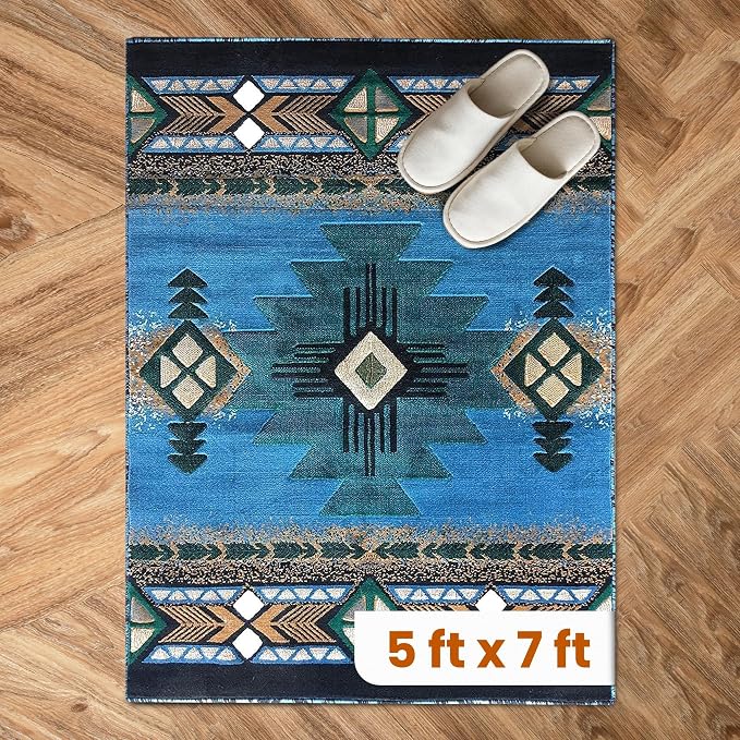 YHSF South West Native American Area Rug C318 by YourHomestyleFashion