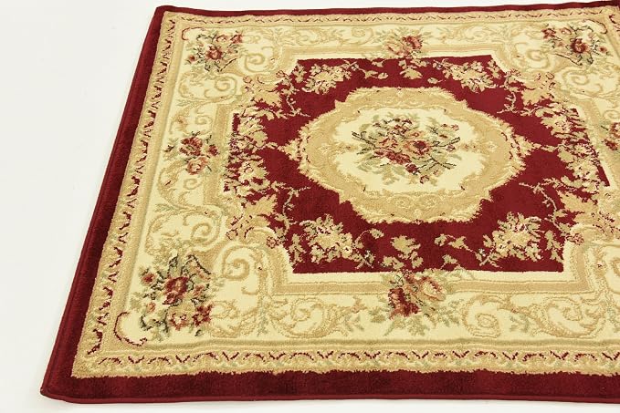 Unique Loom Versailles Collection Traditional Classic Floral Motif Area Rug - Image 6