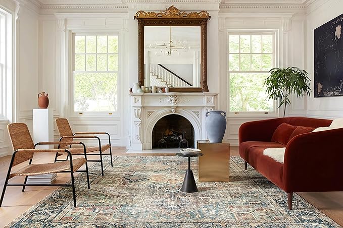 Loloi Margot Collection MAT-02 Terracotta/Lagoon 2'-6" x 9'-6" Runner Rug feat. - Image 4