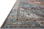 Loloi Margot Collection MAT-05 Ocean/Brick 3'-6" x 5'-6" Accent Rug feat. - Image 3