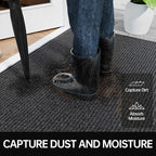Front Door Mat, Commercial Door Mats Entrance, Low Profile Welcome Mats Non-Slip - Image 2