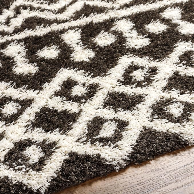 Livabliss Hapsburg Moroccan Shag Runner Area Rug, Dark Brown - Image 5