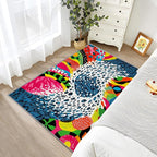 Wavy Rug - 5x7 Rug, Optical Illusion Retro Area Rugs, Abstract Orange Art - Image 5