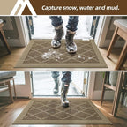 COSY HOMEER Non-Slip Door Mat 24"x36", Entryway Rugs Low Profile Absorbent Dirt - Image 2