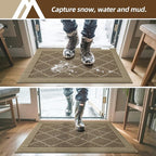 COSY HOMEER Non-Slip Door Mat 36"x60", Entryway Rugs Low Profile Absorbent Dirt - Image 2