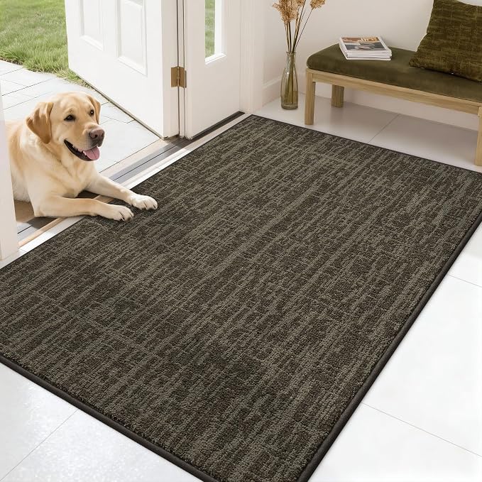 COSY HOMEER-Dirt-Trapper-Door-Mat 32"x48" Non-Slip Entryway Rugs, Washable by COSYHOMEER